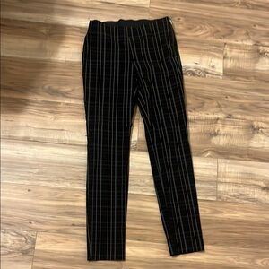 Black, Pink, Grey, and White Striped Pants